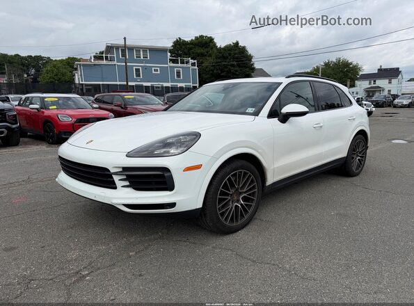WP1AA2AY1LDA03762 2020 PORSCHE CAYENNE Белый Передняя левая четверть