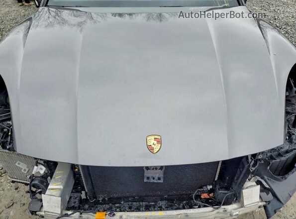 WP1AA2AY1LDA04426 2020 PORSCHE CAYENNE Gray Vista del compartimento del motor