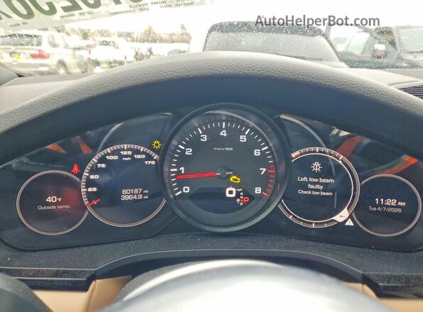 WP1AA2AY1LDA04426 2020 PORSCHE CAYENNE Gray Vista del cuadro de instrumentos