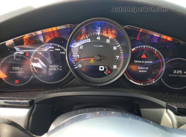 WP1AA2AY1LDA10033 2020 PORSCHE CAYENNE White Instrument cluster view