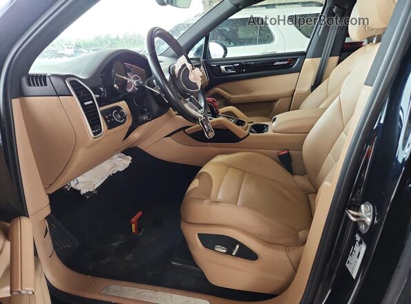 WP1AA2AY2LDA01809 2020 PORSCHE CAYENNE Black წინა სალონის ხედი