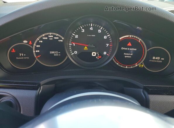 WP1AA2AY2LDA04645 2020 PORSCHE CAYENNE Gray ხელსაწყოთა პანელის ხედი