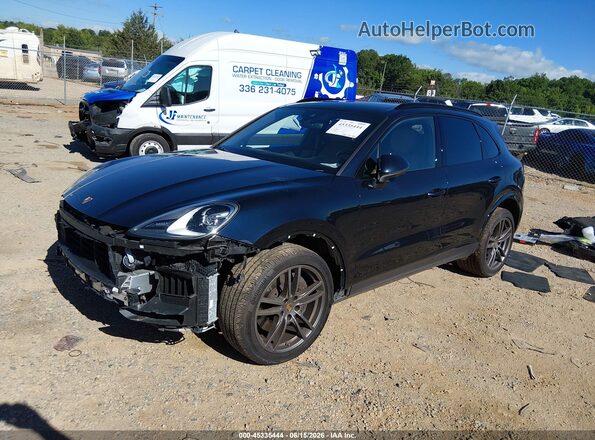 WP1AA2AY2PDA07986 2023 PORSCHE CAYENNE Black Առջևի ձախ երեք քառորդ տեսարան