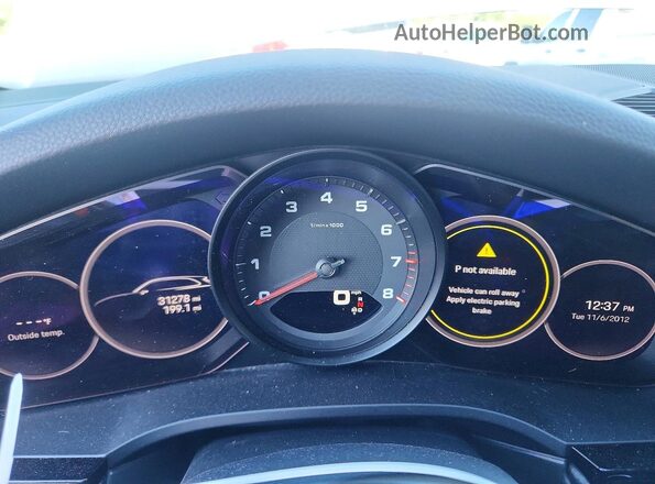 WP1AA2AY2PDA10161 2023 PORSCHE CAYENNE Gray ხელსაწყოთა პანელის ხედი