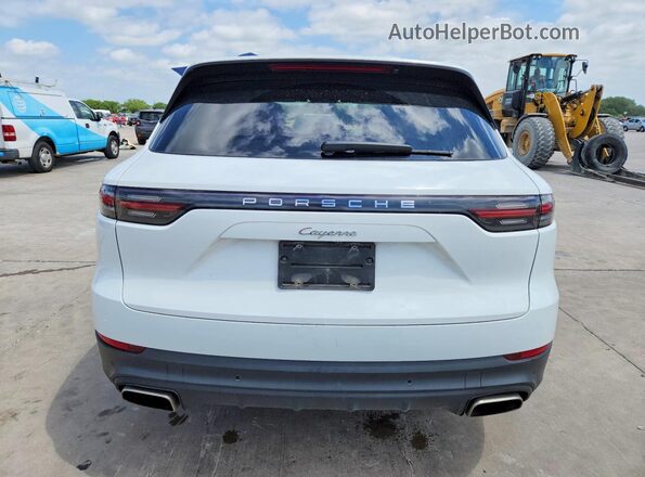 WP1AA2AY3LDA05030 2020 PORSCHE CAYENNE Белый Вид сзади