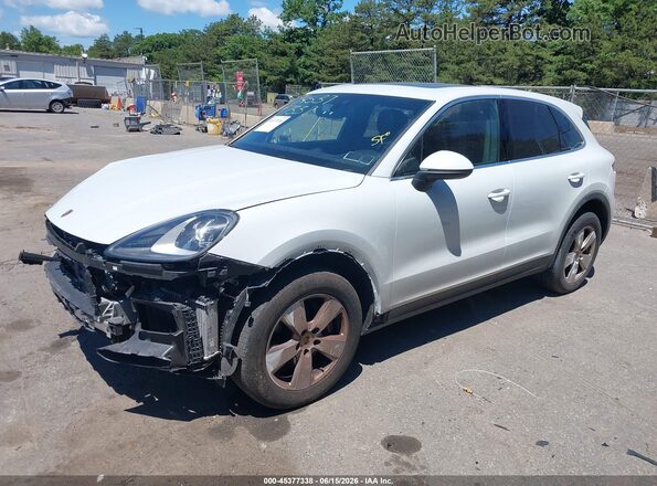 WP1AA2AY4NDA04231 2022 PORSCHE CAYENNE Белый Передняя левая четверть