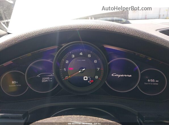 WP1AA2AY4NDA04231 2022 PORSCHE CAYENNE Белый Вид задних сидений
