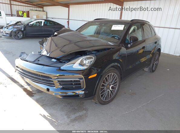 WP1AA2AY5LDA00282 2020 PORSCHE CAYENNE Black Առջևի ձախ երեք քառորդ տեսարան