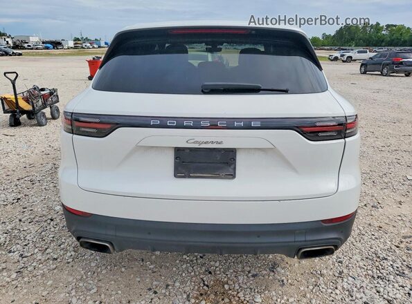 WP1AA2AY9KDA01241 2019 PORSCHE CAYENNE White უკანა ხედი