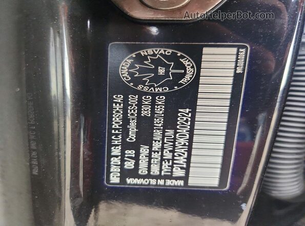 WP1AA2AY9KDA02924 2019 PORSCHE CAYENE Burn 