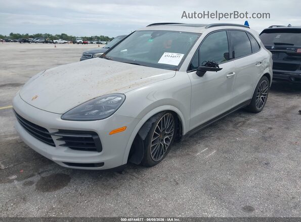 WP1AA2AYXMDA00635 2021 PORSCHE CAYENNE Серый Передняя левая четверть