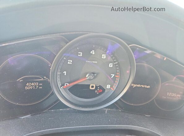 WP1AA2AYXNDA01494 2022 PORSCHE CAYENNE Белый Вид щитка приборов