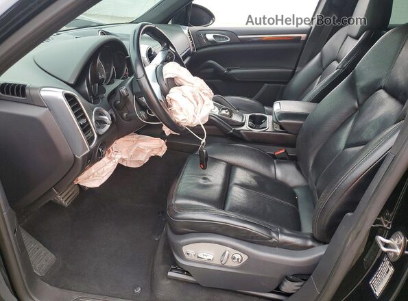 WP1AB2A20JLA61311 2018 PORSCHE CAYENNE Black წინა სალონის ხედი