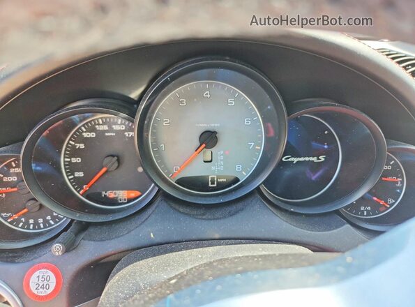 WP1AB2A25HLA52601 2017 PORSCHE CAYENNE White Instrument cluster view