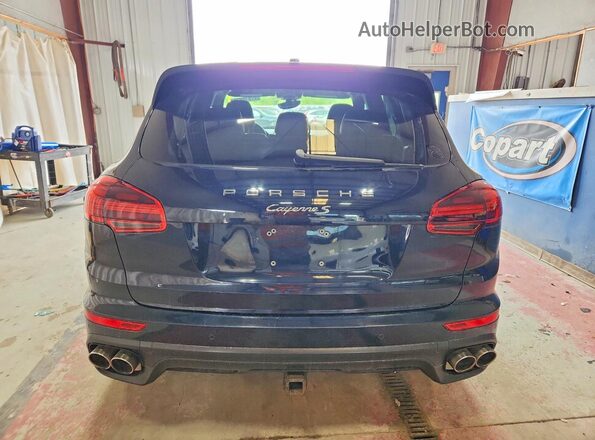 WP1AB2A2XJLA60814 2018 PORSCHE CAYENNE Blue Rear view