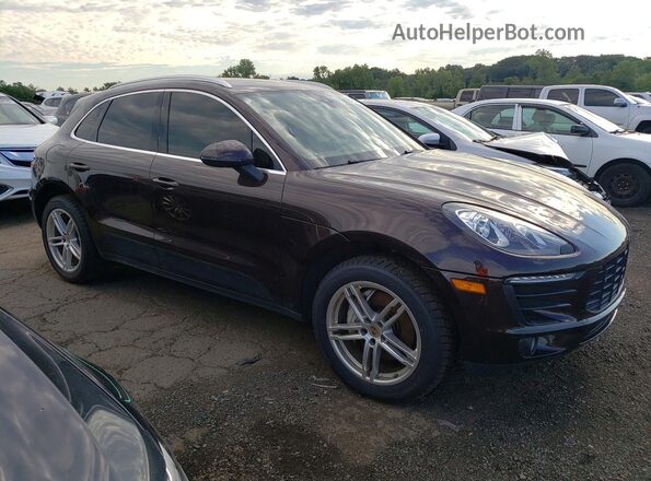 WP1AB2A51JLB34762 2018 PORSCHE MACAN Бордовый Передняя правая четверть