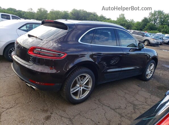 WP1AB2A51JLB34762 2018 PORSCHE MACAN Бордовый Задняя правая четверть