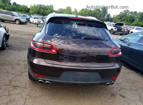 WP1AB2A51JLB34762 2018 PORSCHE MACAN Бордовый Вид сзади
