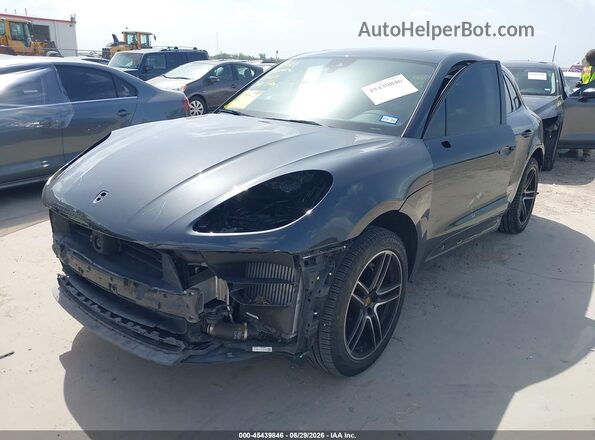 WP1AB2A51MLB34104 2021 PORSCHE MACAN Gray Vista tres cuartos delantera izquierda