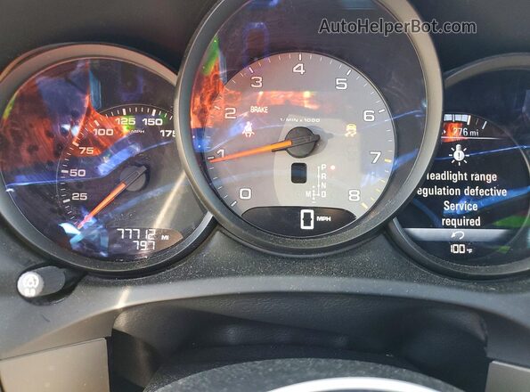 WP1AB2A53JLB30860 2018 PORSCHE MACAN White Սարքավորումների վահանակի տեսք