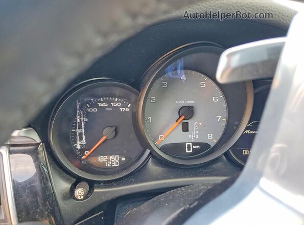 WP1AB2A54JLB40457 2018 PORSCHE MACAN Black Widok zestawu wskaźników