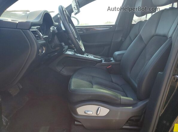 WP1AB2A54JLB40457 2018 PORSCHE MACAN Black Widok wnętrza z przodu