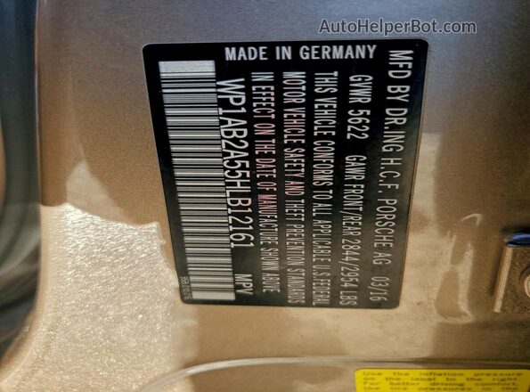 WP1AB2A55HLB12161 2017 PORSCHE MACAN Gold Սալոնի 360 աստիճան տեսք