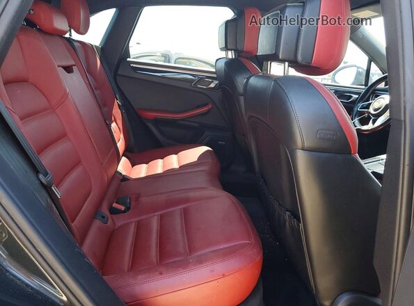 WP1AB2A56HLB15523 2017 PORSCHE MACAN Gray უკანა სავარძლების ხედი