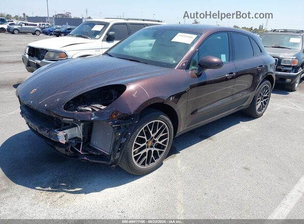 WP1AB2A56JLB32750 2018 PORSCHE MACAN Purple Առջևի ձախ երեք քառորդ տեսարան