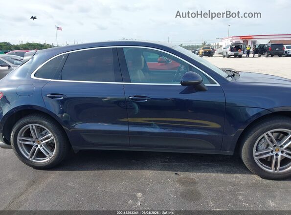 WP1AB2A56JLB35079 2018 PORSCHE MACAN Blue Вид задньої частини салону