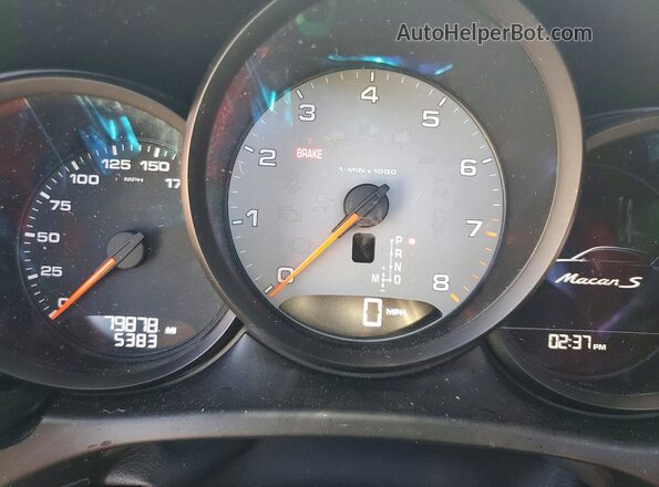 WP1AB2A56JLB36720 2018 PORSCHE MACAN Gray Instrument cluster view