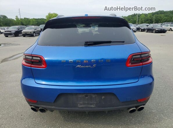 WP1AB2A58GLB59103 2016 PORSCHE MACAN Blue Հետևի տեսք