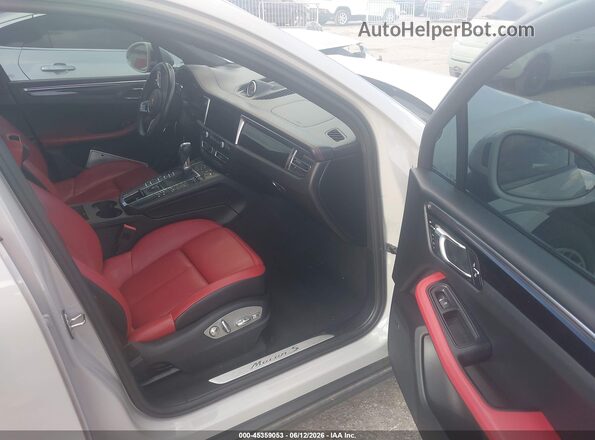 WP1AB2A5XMLB38233 2021 PORSCHE MACAN Gray Widok wnętrza z przodu