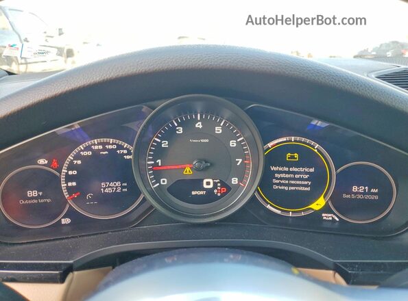WP1AB2AY6MDA29028 2021 PORSCHE CAYENNE Black ხელსაწყოთა პანელის ხედი