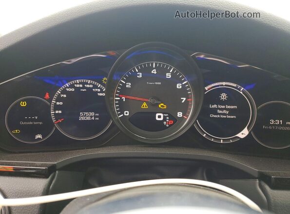 WP1AB2AY9KDA61243 2019 PORSCHE CAYENNE Black Instrument cluster view