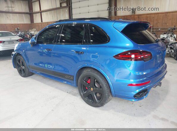 WP1AD2A24HLA83591 2017 PORSCHE CAYENNE Blue Trasero izquierdo