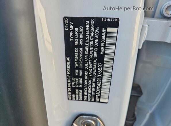 WP1AD2XA3SL076537 2025 PORSCHE MACAN Gray Widok komory silnika