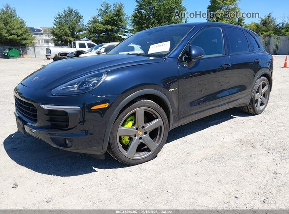 WP1AE2A25HLA75271 2017 PORSCHE CAYENNE Blue Առջևի ձախ երեք քառորդ տեսարան
