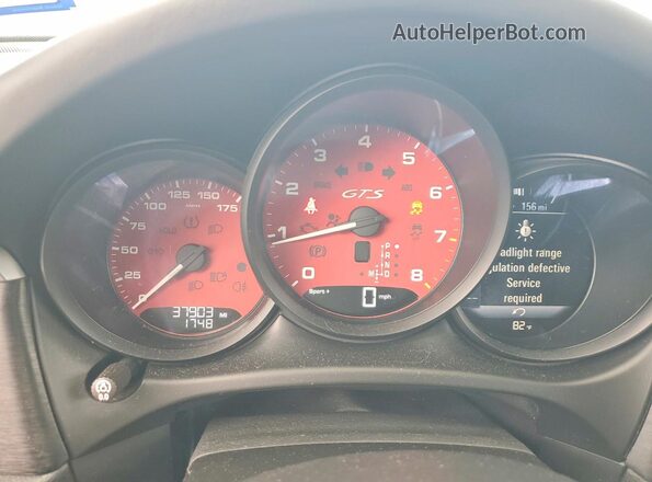 WP1AG2A53MLB51164 2021 PORSCHE MACAN Blue Instrument cluster view