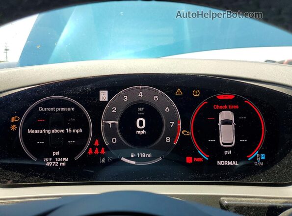 WP1AG2AY3SDA25629 2025 PORSCHE CAYENNE Blue Vista del cuadro de instrumentos
