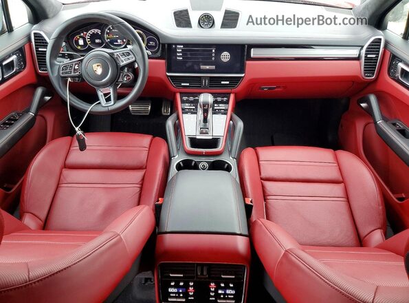 WP1AH2AY6PDA22034 2023 PORSCHE CAYENNE Red Առջևի վահանակի տեսք