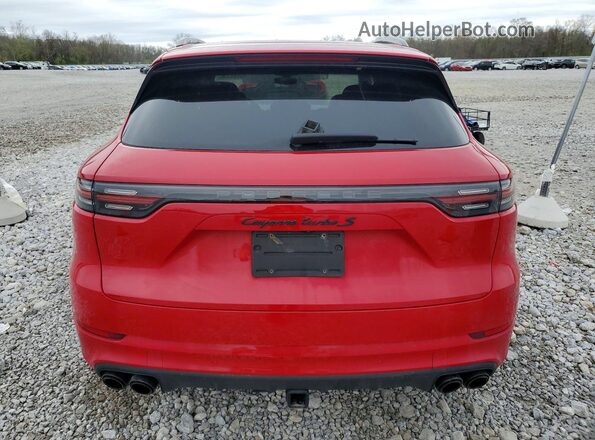 WP1AH2AY6PDA22034 2023 PORSCHE CAYENNE Red Հետևի տեսք