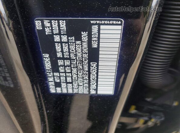 WP1BA2AY2RDA50540 2024 PORSCHE CAYENNE Black VIN კოდის სტიკერის ხედი