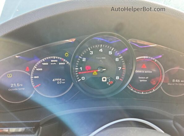 WP1BA2AY8PDA27342 2023 PORSCHE CAYENNE White Սարքավորումների վահանակի տեսք
