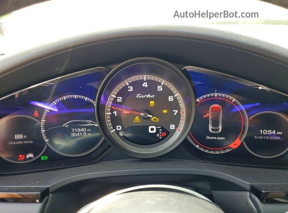 WP1BF2AY8LDA65570 2020 PORSCHE CAYENNE Gray Սարքավորումների վահանակի տեսք