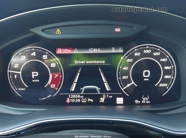 WU1ARBF15PD024676 2023 AUDI RS Q8 Gray უკანა სავარძლების ხედი
