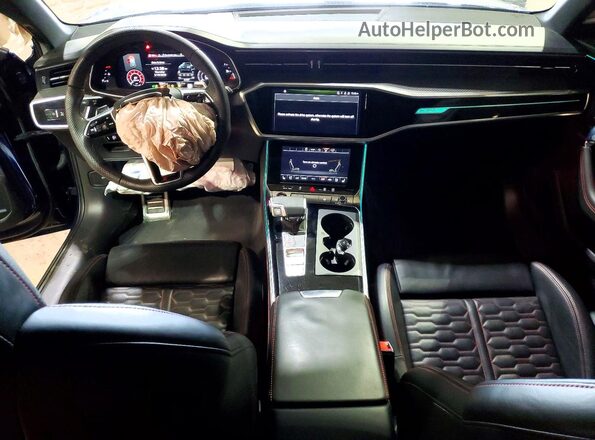 WUA1CBF27MN901796 2021 AUDI RS6 Blue Dashboard view