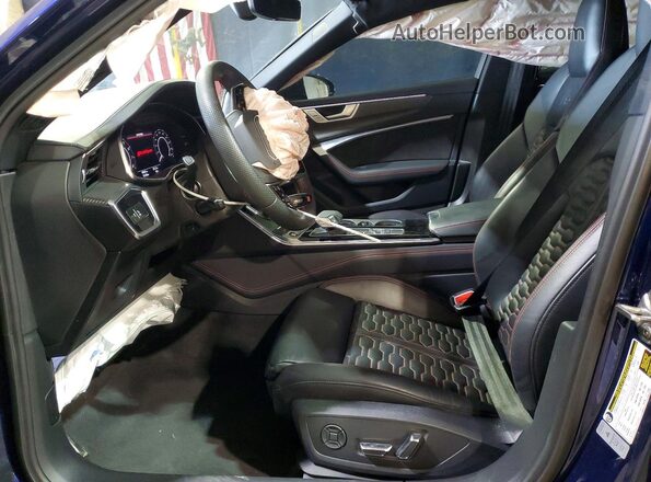 WUA1CBF27MN901796 2021 AUDI RS6 Blue Front interior view