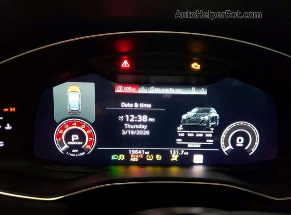 WUA1CBF27MN901796 2021 AUDI RS6 Blue Instrument cluster view