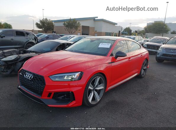 WUABWCF54KA900217 2019 AUDI RS5 Red Առջևի ձախ երեք քառորդ տեսարան